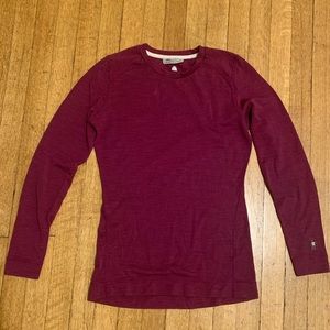 Smartwool purple base layer long sleeve tee